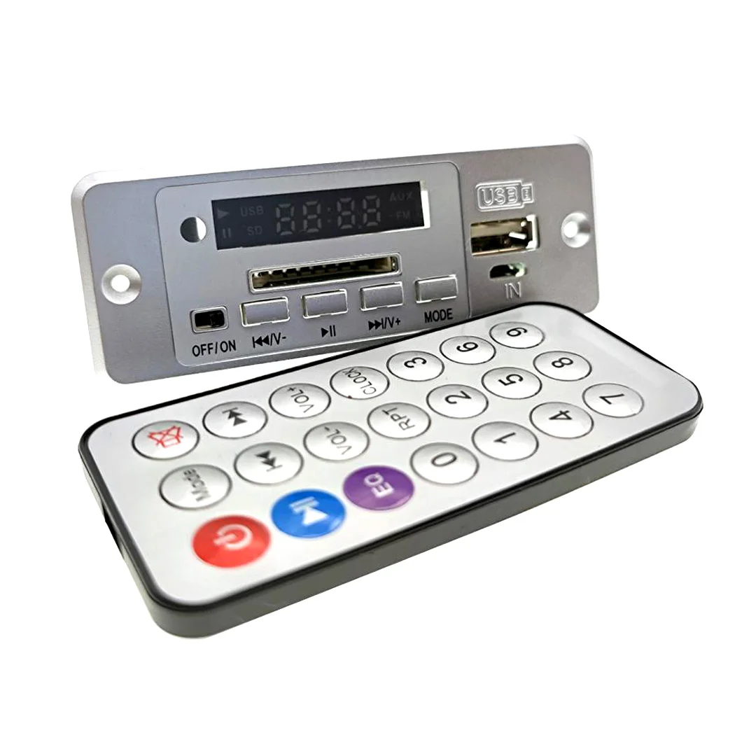 5 В/12 в источник питания MP3 декодер плата плеер с дисплеем двухканальный без