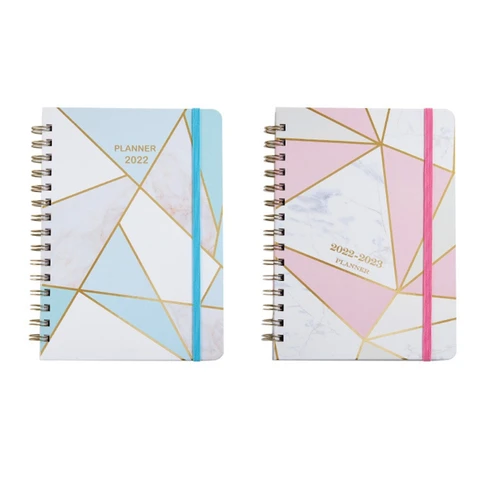 Academic Planner Travel Journal Office Notepad Student Schedule Planner Weekly Monthly Pages Twin-coil Binding H3CA