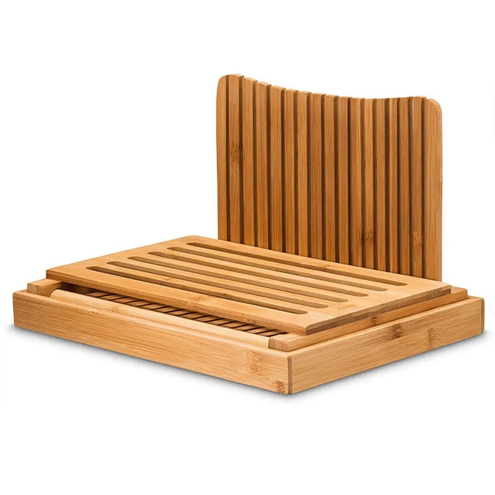 NEW Nature Bamboo Bread Slicer For Homemade Bread Foladable & Compact Toast Cutting Board Guide Adjustable 3 Thickness Cutter - AliExpress