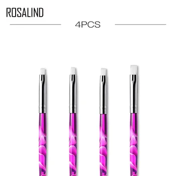 

ROSALIND Nail Art Brush For Manicure Acrylic Gel Nail Polish Transfer Stamping Blooming Gel Polish Design Painting Tools