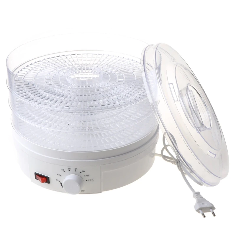 350W 3 Layer Food Dryer Countertop Food Dehydrator Machine with Temperature Control BPA Free Retailsale