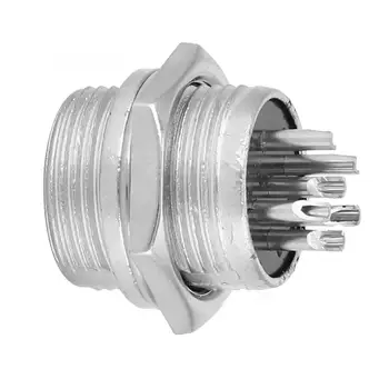 

Conectores 100Pcs BERM Aviation Plug Universal 6 Pin Male Connector Socket Electrical Equipment 16mm