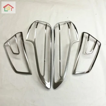 

Car Styling Exterior Taillight Cover Trims For Nissan Qashqai J11 2016-2018 ABS Chrome Rear Light Lamp Frames Protector 4Pcs/set