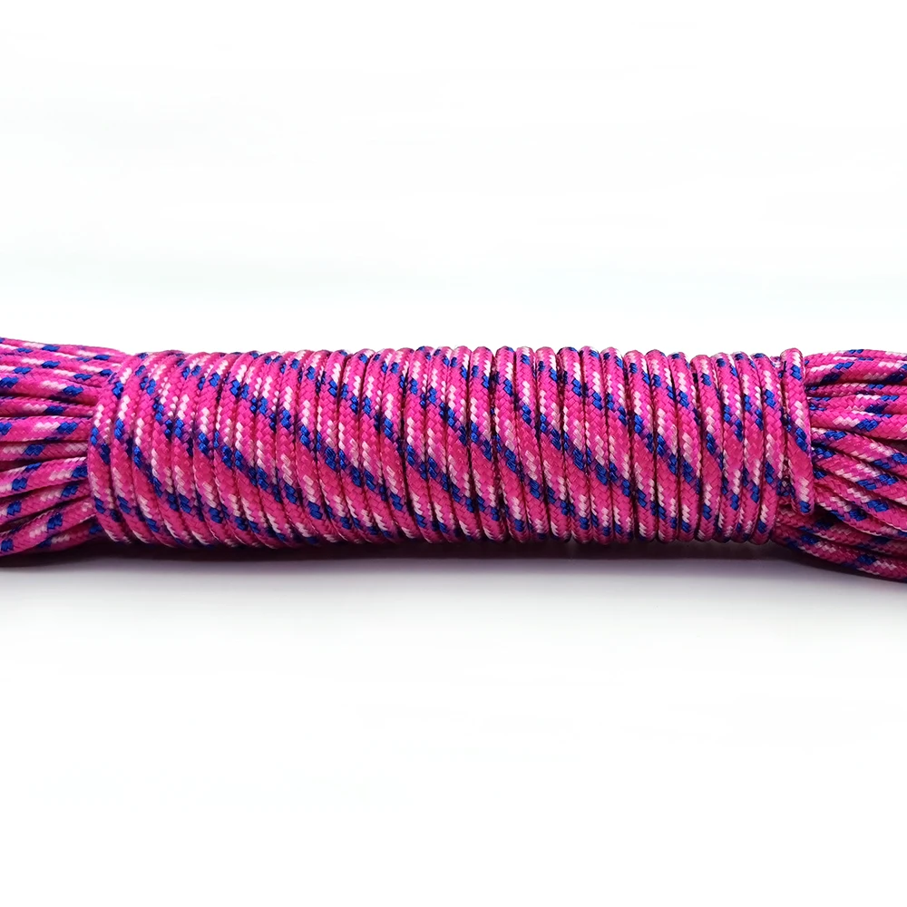 3mm Solid Paracord Rope Lanyard Mil Spec Type One Strand Climbing Camping Survival Equipment paracord rope braided paracord mountaineering rope paracord accessories outdoor accessories