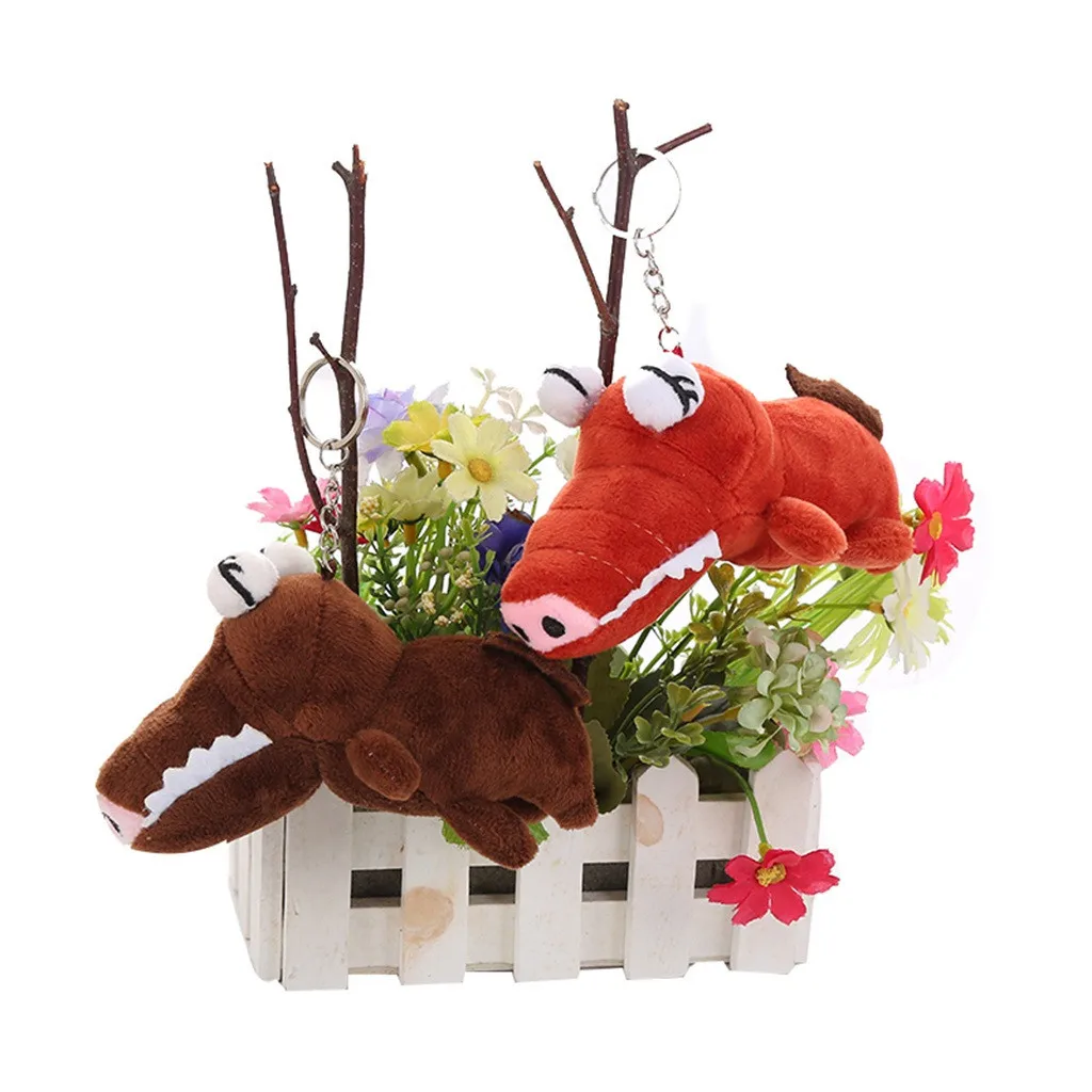 Mini Backpack Charms Pendant Trinket Cute Plush Toys Scrocodile Soft Stuffed Animals Dolls Gift lanyard keychain gadgets #A