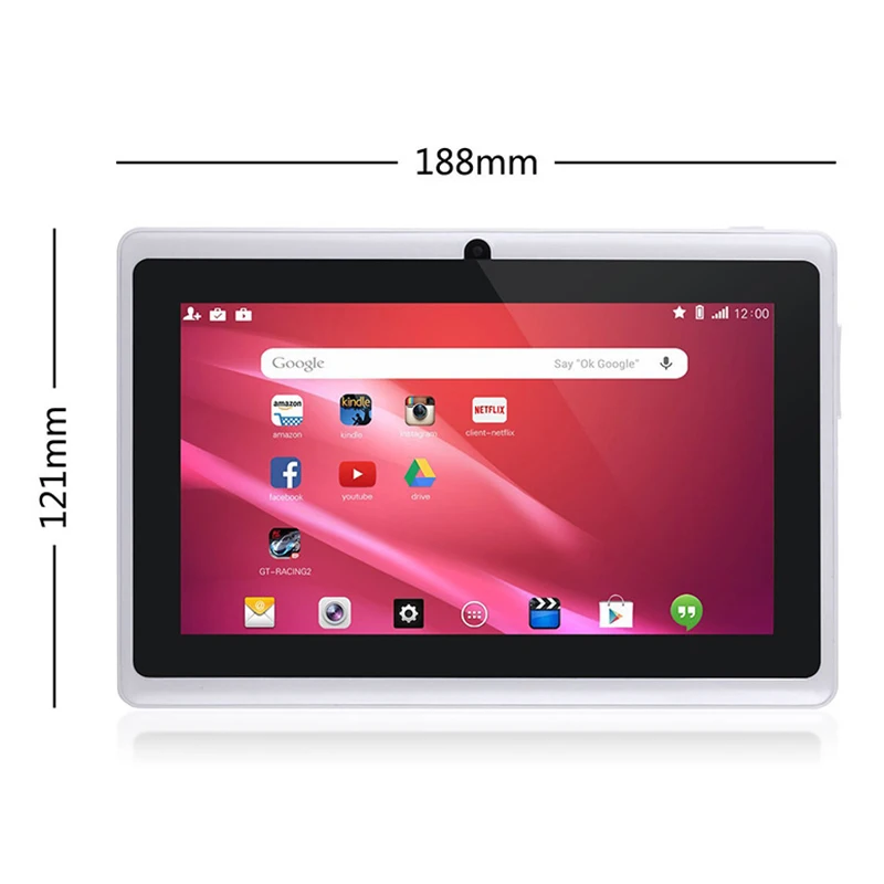 7 дюймов планшетный ПК Allwinner A33 4 ядра 4G Телефонный звонок Google Рынок gps, Wi-Fi, FM, Bluetooth, Wi-Fi, Планшеты