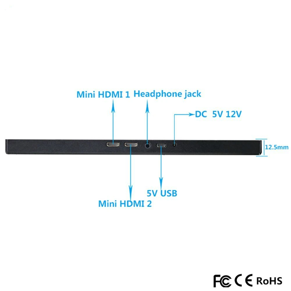 15,6 дюймовый ips игровой монитор 1920x1080 HD Тонкий портативный монитор с HDMI, аудиовыход, питание от USB, встроенный динамик для PS4/3