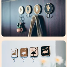 2 шт. креативный клей для дерева крючок мультипликационный домашний Многофункциональный повышенной клейкости крюк милый без следа крюк