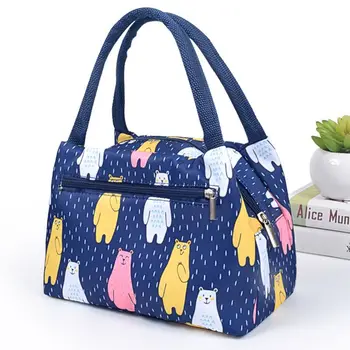 

Waterproof Lunch Bag Aluminum Foil Insulation Thermal Food Fruit Handbag Picnic