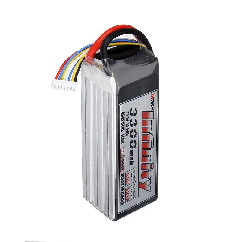 AHTECH для Infinity 22,2 V 3300mAh 55C 6S Lipo батарея с XT60 вилкой для FPV Racing RC Дрон мультиротор запасные части Аксессуары