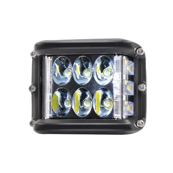 

45W Strobe LED Work Light Tri-Row Flash Light IP67 Waterproof Auto Driving Light Universal for Car Truck Boat
