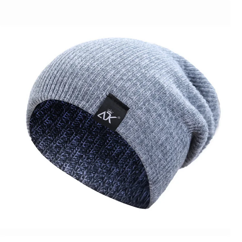 

winter cap Men Cap Striped Knitted Cap Candy Outdoor Hip-hop Wool Cap Autumn and Winter Wool Cap gorras para hombre