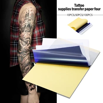 

4 Layers Tattoo Transfer Paper Tattoo Supplies Copy Carbon Tracing Paper Thermal Transfer Papier Tattoo Copier Stencil tatuagem