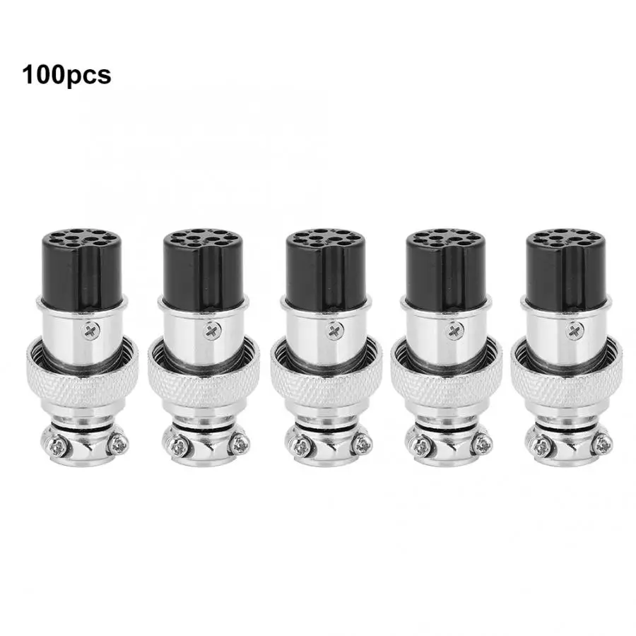 

100Pcs Aviation Plug 9 pin 16mm Female Connector Socket Electrical Equipment Wire Connector