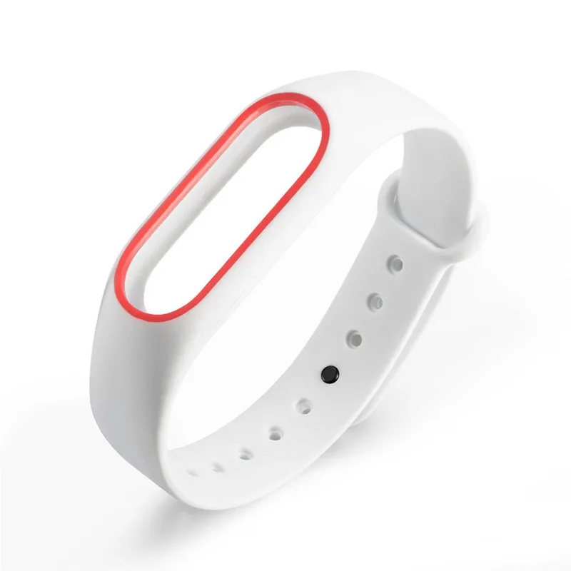 1 шт для Xiaomi mi Band 2 Ремешок Браслет Силиконовый ремешок для наручных часов для mi band 2 Смарт ремешок для часов аксессуары Прямая - Цвет: 2