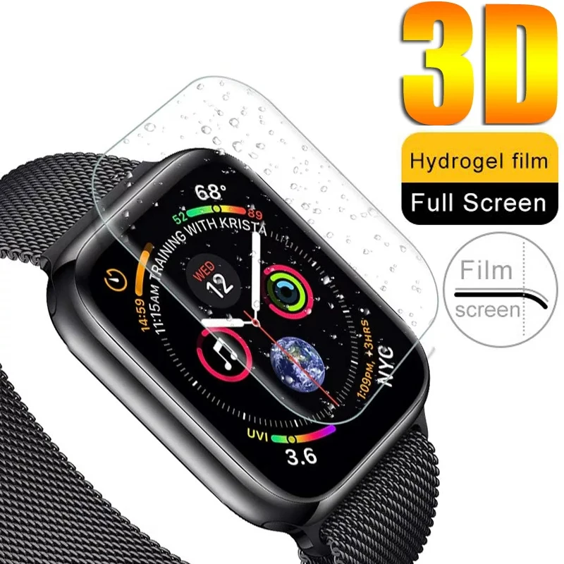 3D Hydrogel Film For Apple Watch Ultra 49mm Full Cover Screen Protector For iwatch 9 8 7 6 5 4 se 41mm 45mm 44mm 40mm 42mm 38mm