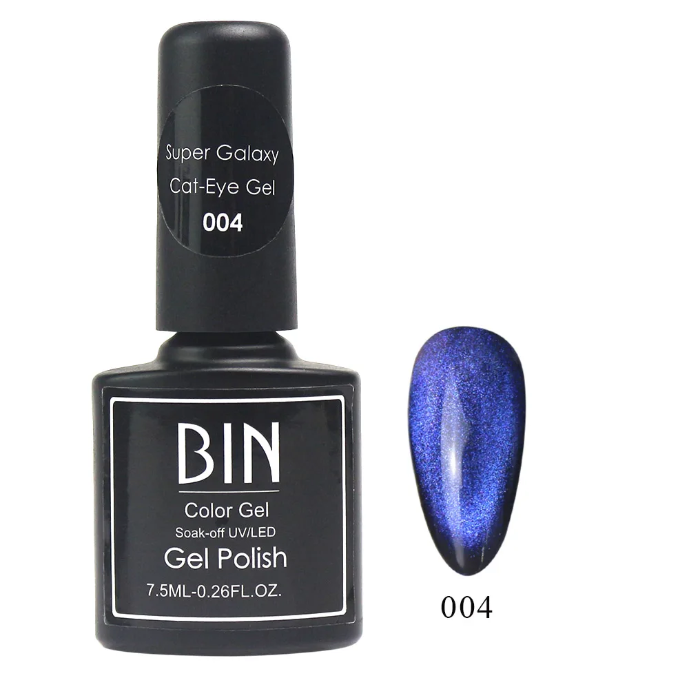 7.5Ml Nail Art Design Manicure Venalisa Soak Off Enamel 9D Cat Eyes Magnetic Gel Polish UV Gel Nail Polish Lacquer Varnish - Color: 04