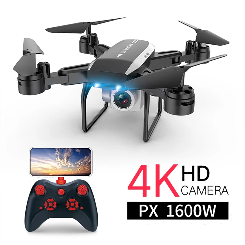 KY606D Drone FPV RC 4k камера 1080 HD Аэрофотосъемка Дрон Квадрокоптер вертолет игрушки для