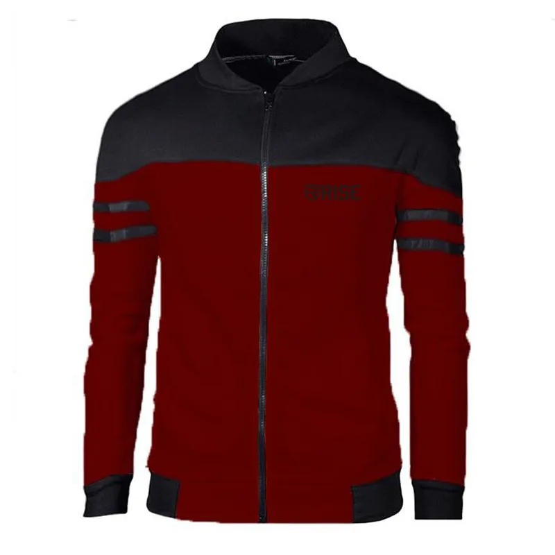 Спортивные куртки впитывают пот, удобная спортивная одежда для тренировок, бега, фитнеса, куртка на молнии с воротником-стойкой, верхняя одежда, мужские пальто - Цвет: picture color