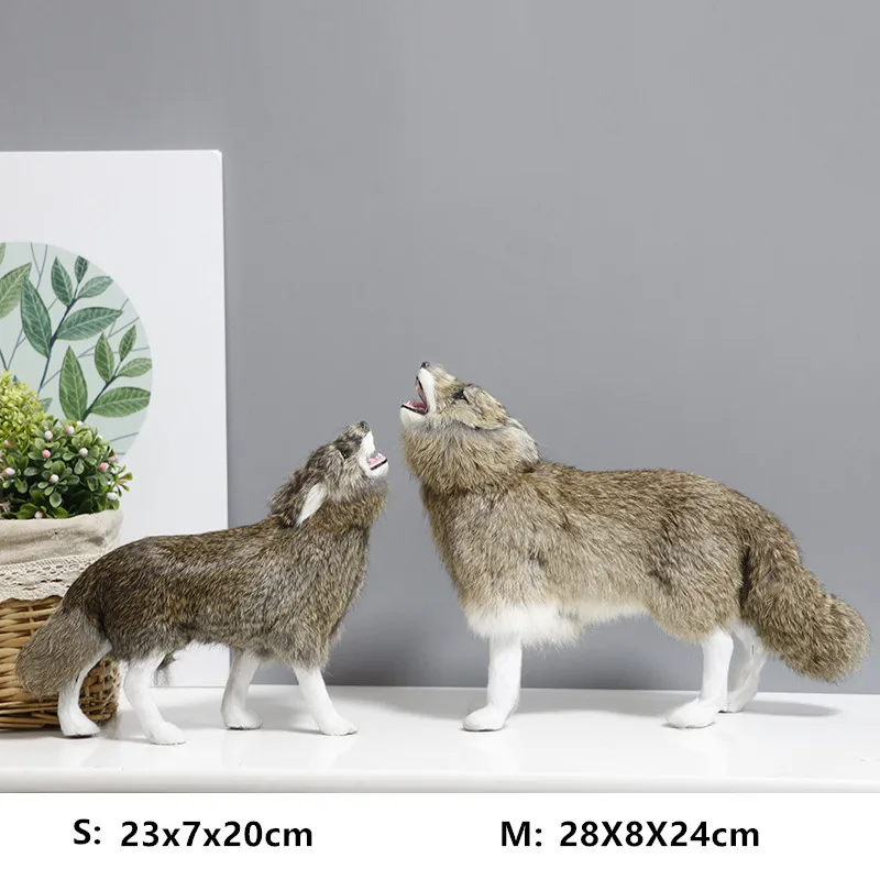 simulation animal dog toy soft shepherd wolf dog animal model exhibition hall home decoration DY80059 (16)