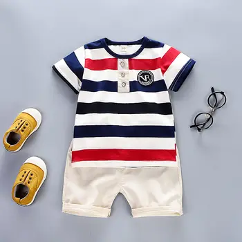 

Children Cotton Clothes Summer Baby Boys Cartoon T Shirts Shorts 2Pcs/sets Infant Kids Fashion Toddler Tracksuits SET 0-6 YEARS