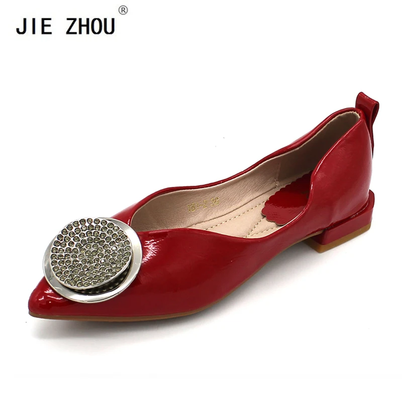 

Newest Spring/Autumn Women Flats Shiny Crystal Brand Women Shoes Cozy Pointed Toe Flat Casual Shoes Woman Shallow Mouth Shoes