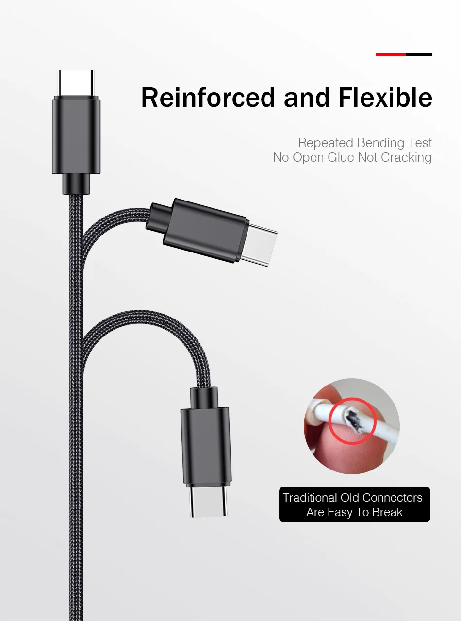 Rock usb type C кабель для samsung huawei Oneplus Быстрая зарядка 3A type-C кабель для зарядки мобильного телефона Дата USB C кабель для Xiaomi