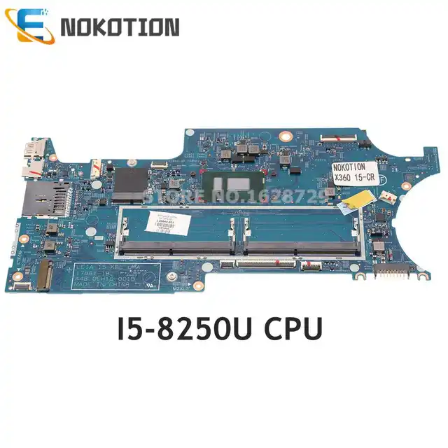NOKOTION For HP Pavilion X360 15-CR 15-cr0037WM Series PC Motherboard I5-8250U CPU 17881-1B 448.0EH10.001B L20844-601 L20844-001 1