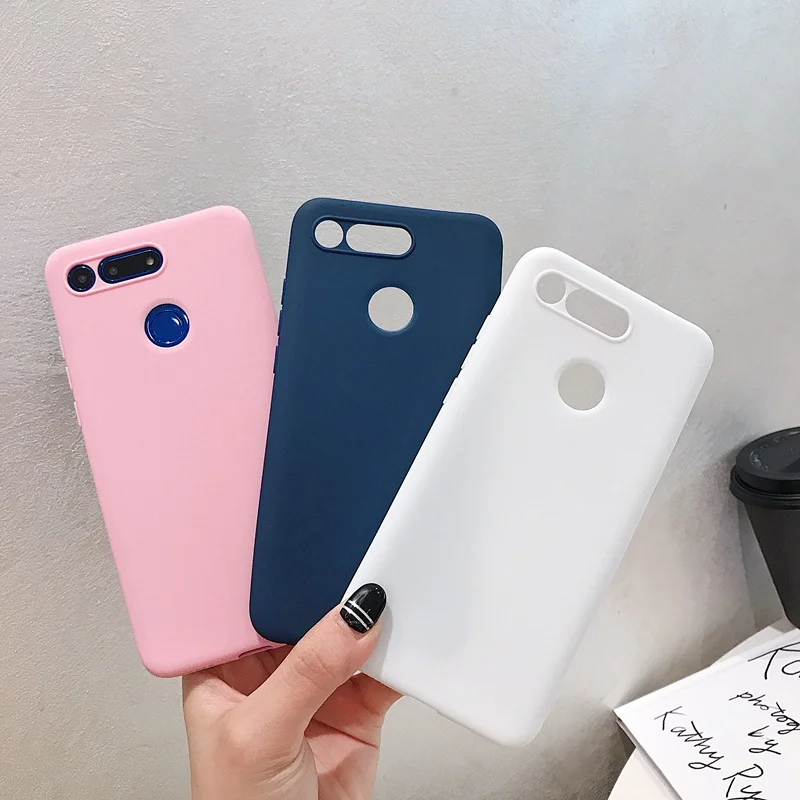 

For OPPO phone case AIK K1cover R17 F11 F9 Pro A7X U1 Solid color Renlme 3 5 X Q C2 Pro Reno 2 zTPU color anti-drop phone case