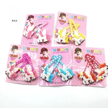 

2020 Newest Cute Little Animal/Fruits Pattern Princess Girls Hair Clips Kids Hairpins Barrettes Children Hair Accessories