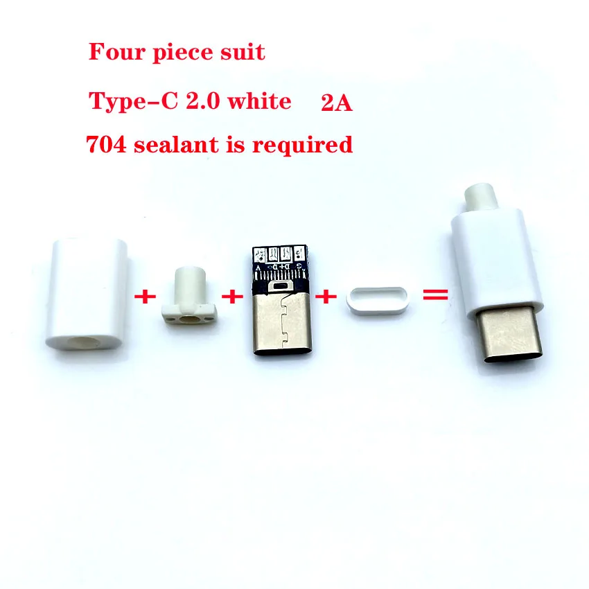 2 шт. 5 шт. TYPE-C USB 2,0 USB3.0 штекер Штекерный разъем с печатной платой 17pin Сварка данных OTG интерфейс линии DIY кабель для передачи данных Аксессуары - Цвет: Армейский зеленый