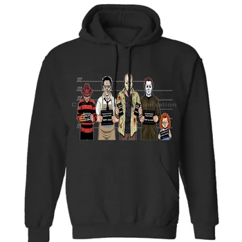 

USUAL SUSPECTS HORROR MOVIE FILM LEATHERFACE HALLOWEEN MYERS CARTOON 1 Mens Neutral Winter Hoodies Sweatshirts Free Shipping