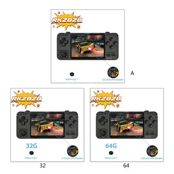 

2020 New RK2020 Retro Game Console Handheld Portable Game Host Machine with 3.5Inch High Definition IPS Screen 32G/64G