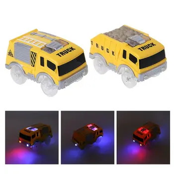 

Electronic LED Light up Cars Flashing Container Truck Car Toy for Kid Children