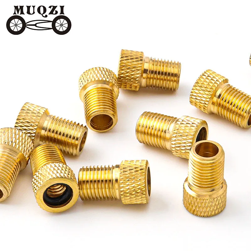 

MUQZI 2PCS Valve Adapter Convertr MTB Road Bike Presta Valve Adaptor Convert Presta To Schrader Valve