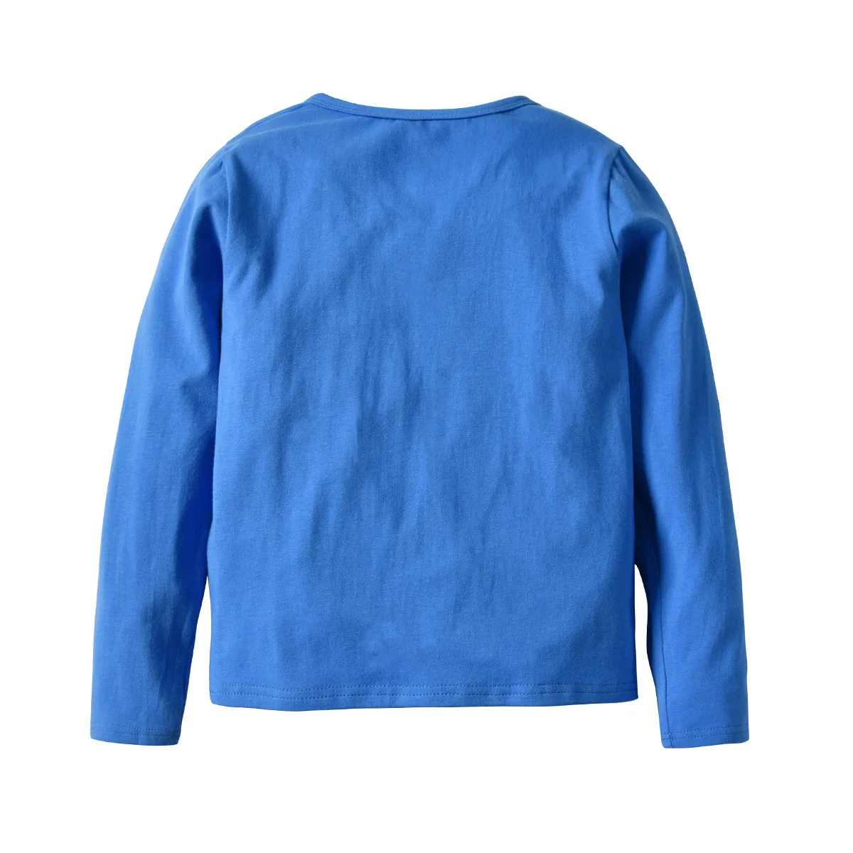 New Style BOY'S Long-sleeved T-shirt Spring And Autumn Dark Blue Long Sleeve Cartoon Dinosaur Big Boy T-shirt