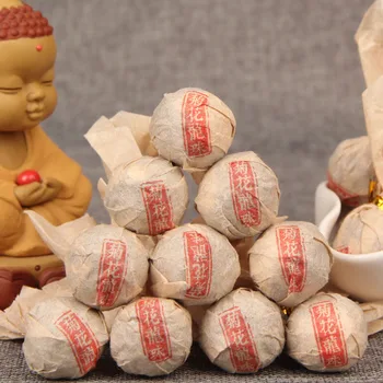 

The Oldest Pu'er Tea Chinese Yunnan Ripe Pu'er 250g China Tea Chrysanthemum Dragon Ball Tea Brick For Weight Lose Tea