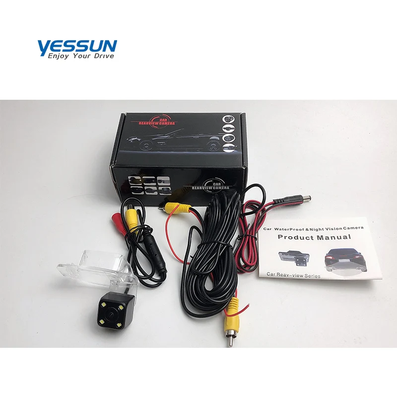 Yessun HD 4LEDCCD ночное видение Автомобильная камера заднего вида Водонепроницаемая для Honda Civic 2012