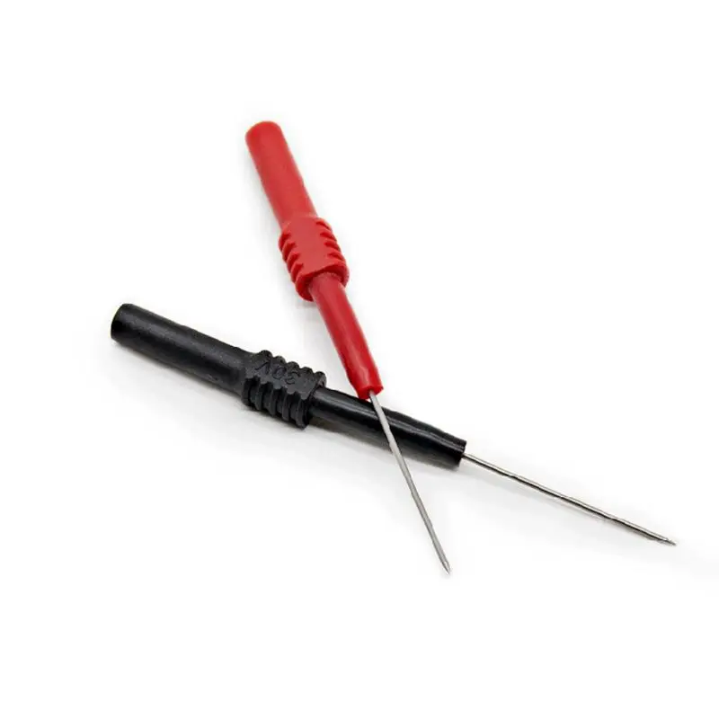 

3.5cm Test Probe Back Needle Table with a Set of Two Black + Red Very Thin Flexible Probe