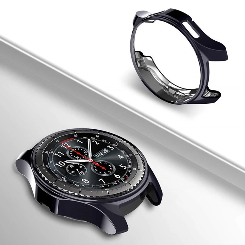 Чехол для Samsung Gear S3 frontier 22 мм 20 аксессуары смарт часов Galaxy watch band 46 42 покрытие ТПУ