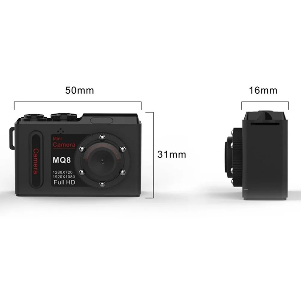MQ8 HD 1080P Мини камера инфракрасного ночного видения портативный маленький мини-видеорегистратор Цифровой видеорегистратор