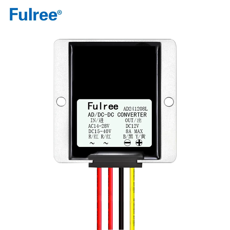 Преобразователь 24VAC в 12VDC 8A10A 24V AC 14-28V DC 15-40V 12V автомобильный регулятор мощности
