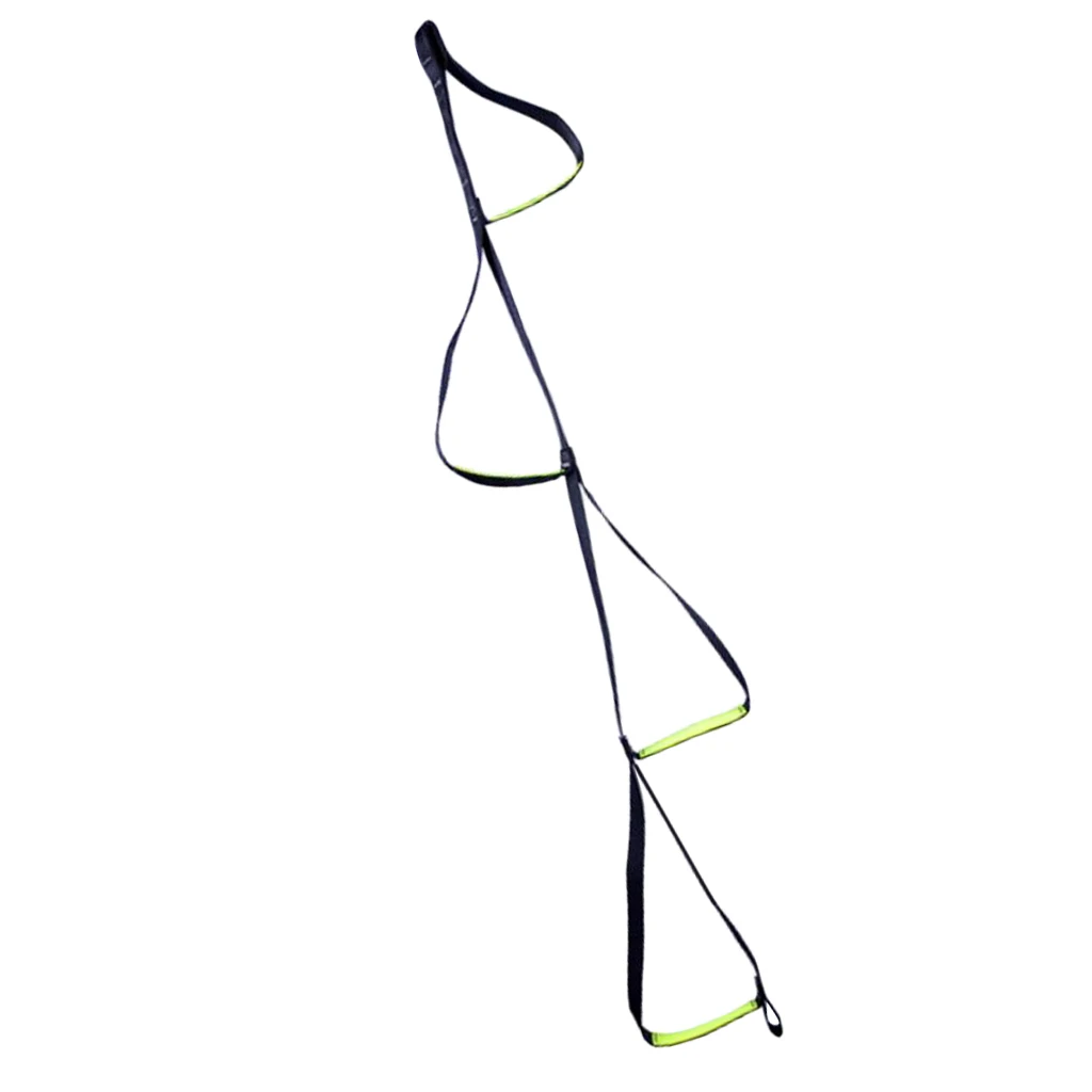Climbing Rope Ladder, Mountain Step Safety Rope Sling Etrier for Rescue Rappelling Ascending Mountaineering Equipment