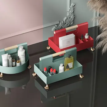 

Large Capacity Jewelry Cosmetics Storage Tray Display Rack Box Living Room Bed Room Ornaments Fruit Snack Plate New