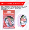 Angryfish Fluorocarbon Fishing Line 50m Transparent/Pink Super strong Carbon Fiber Leader Line 2