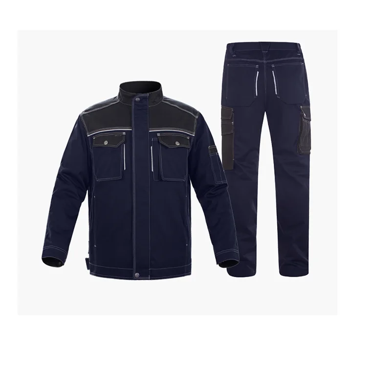 Welding Suit Reflective Multi Pockets Work Clothing Men Women Anti-Scalding Electric Factory Repairman Workshop Durable Uniforms