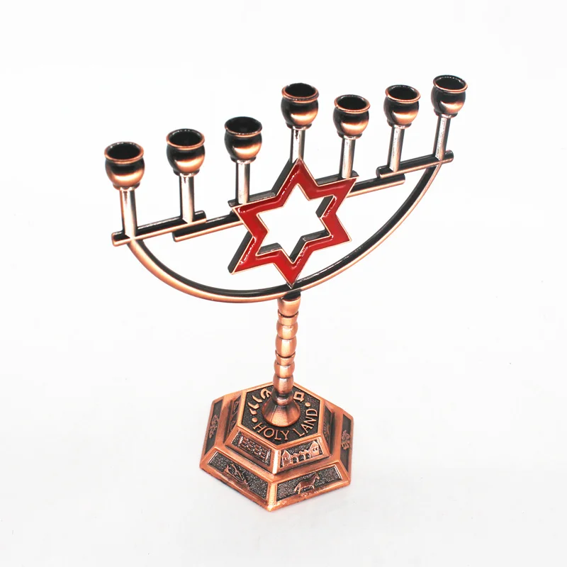 Menorah Хрустальный подсвечник металлический 7 веток канделябры 12 племен