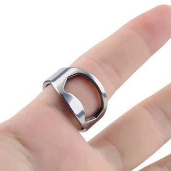 

500pcs/lot Stainless Steel Finger Ring Bottle Opener Bar Beer tool Openers Mini 20mm 22mm