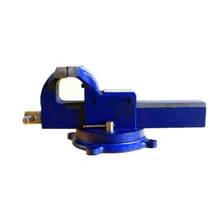 6Inch Cast Iron 360 Degree Swivel Base With Anvil Vice Rotary Adjustable Bench Vise