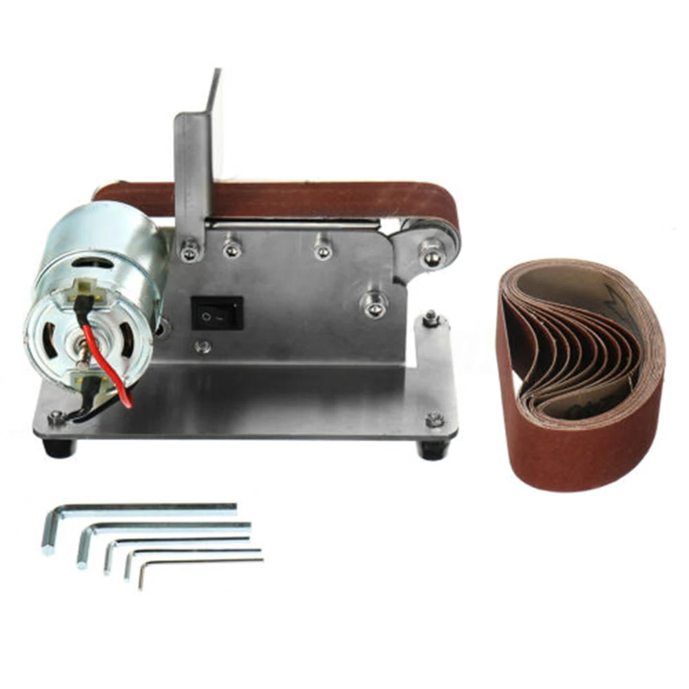 

Electric Belt Sander Grinder Polishing Machine Sharpening Sanding DIY Kit 24V